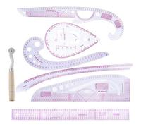 7pcs Clothing Measuring Ruler Set,PVC Sewing Curve Ruler Fabric Dressmaking Craft Sewing Ruler Kit for DIY Designer Pattern Maker Tailor