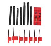 7PCs CNC Arbor Wrench Purple Black Layer Blade Turning Tool Hardware Accessory 42CR for Steel Stainless Semi-Finishing Hand Tool