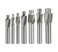 7pcs CNC Router Bit Milling Tools, Cutter Counterbore End Mills, Pilot Slotting Countersink