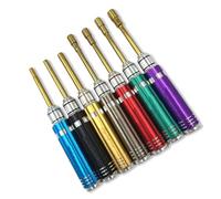 7Pcs Color Identified Hexagonal Fastener Socket Wrench Set for 1/18 1/24 Scale Small Electric Vehicle Hexagonal Wrench Set