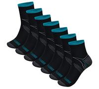 7Pcs Compression Socks for Men & Women, Ankle Socks 8-15mmHg,Comfortable Breathable Compression Socks, Fit for Running & Fitness, Travel & Flight, Pregnancy, Plantar Fasciitis