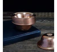 7pcs Copper Decorative Bowls,Tibetan Buddhist Decor Tribute Cup,Tibet Meditation and Zen Decoration(Diameter 5.8cm)