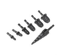 7Pcs Copper Tube Expander Set with Hexagonal Handle for Electric Drill, 5 in 1 Pipe Expanding Tool Compatible with Soft Copper Tubes, Carbon S