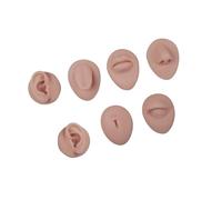 7pcs Cosmetic Art Training Set Featuring 7 Reusable Silicone Face Practice Surfaces Realistic Texture Silicone Practice Skin