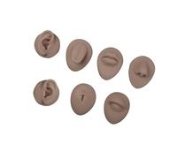 7pcs Cosmetic Art Training Set Featuring 7 Reusable Silicone Face Practice Surfaces Realistic Texture Silicone Practice Skin