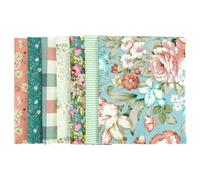 7pcs Cotton Fabric Fat Quarter Fabric Quit Patchwork Floral Print Sewing Quilting Pre-Cut Quilting for DIY Scrapbook Craft Making 18x12''
