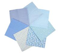 7PCS Cotton Fabric Squares Bundles 50 x 50cm, Cotton Floral Quilting Fabric, Soft Durable Material & Stylish Patterns for Sewing Crafting, Quilting, Embroidery, DIY Sewing Kit