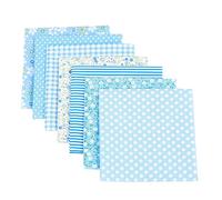 7PCS Cotton Quilting Fabric 50x50cm Floral Patchwork Bundle