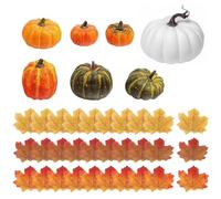 7PCS Countrysides Artificial Pumpkin Decorations Colorful Pumpkin Ornaments For Harvest School Office Desk Home Livingrooms Home Modern Offices Shelves