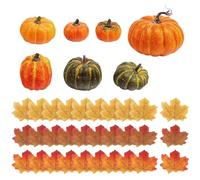 7PCS Countrysides Artificial Pumpkin Decorations Colorful Pumpkin Ornaments For Harvest School Office Desk Home Livingrooms Home Modern Offices Shelves