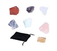 7Pcs Crystal Gemstones Healing Chakra Stone Set Polished Energy Balance Stones for Home Office Decor Meditation Yoga Spiritual Gift