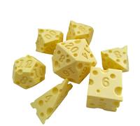 7Pcs Desktop Entertainment Different Number of Face Educational Number Polyhedral Dices Various Shape Dices Tabletop Gaming