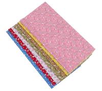 7pcs DIY Patchwork Handmade Cotton Fabrics 50cm Plain Pattern Set