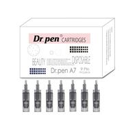 7pcs Dr. Pen A7 Replacement Beauty Cartridges - 9 Pin Balanced Tips for Controlled Facial Routines Soft, EO Sterilised Single-Use & Sealed, Hygienic Weekly Trial 7-Pack for Home or Salon Use