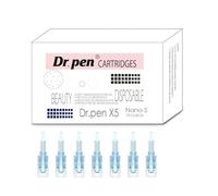 7pcs Dr. Pen X5 Nano-S Replacement Cartridges - Square Silicon Nano Tips, Light Blue, One-Week Supply, Gentle Skincare for Sensitive Areas, Single-Use Sterile, Daily, Compatible with Dr. Pen X5