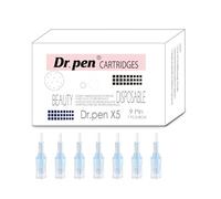 7pcs Dr. Pen X5 Replacement Cartridges - 9 Pin Tips, Light Blue, One-Week Supply, Single-Use Sterile Refills for Targeted Face Skincare Routine, Home & Salon Use, Compatible with Dr. Pen X5 Device