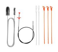 7Pcs Drain Unblocker Tools Flexible Sink Snake Cleaner Brush and Shower Drain Unblocker Long Spring Plughole Unblocker,Drain Declogger Hair Clog Remover for Bathroom Kitchen Plug Hole Toilet