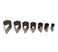 7Pcs Drop Shape Leather Punching Tools, High - Speed Steel DIY Hole Punch Set with Plastic Box for Leather Crafting, Cardboard Cutting and Craft Projects