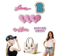 7pcs Embroidery Applique Patches -Singer Embroidery Applique Patches,Iron On Stickers for DIY T-Shirt, Clothing, Mask, Jeans, Backpack, Hats, Pillow