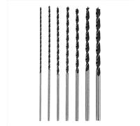 7Pcs Extra Long Wood Drill Bit Set 12 Inch 300mm Drill Bits DIY Woodworking Tool Spiral Drill Extra Silver & Black
