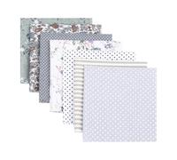 7pcs Fabric Bundles Sewing Patterns Quarter Precut Fabric 20 * 20in Squares Fat Quarters Fabric Bundles Cotton Craft Fabrics Bundles Patchwork for Sewing DIY Art Work Supplies Scrapbooking Quilting