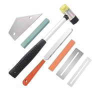 7PCS Guitar Luthier Tool Kit Include Fret Rubber Guitar Fret Crowning Rocker Leveling Fingerboard Guards