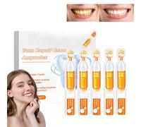 7Pcs Gum Repair Essence Ampoules,Freshens Breath Disposable Serum,Promotes Gum Regrowth & Teeth Whitening,Reduces Gingival Recession & Tooth Stains,Strengthens Dental Structure with Natural Formula