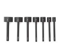 7Pcs Half - Round Punch Cutter for Leather Crafting, Half - Round Leather Punch Tool Set with Non - Slip Handle, for Belt Strap DIY Handwork Projects, 15mm to