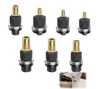 7PCS Head Rivet Nut Tool M3 M4 M5 M6 M8 M10 M12 Rivnut Tool Kit, Carbon Steel Rivet Gun Set for Manual Riveting Machine for Installing Rivet Nuts for Metal Plastic Fiberglass