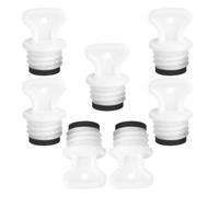 7Pcs Hot Water Bottle Rubber Stopper 4x2.5x2.5cm Leakproof winter | White Replacement Accessory, Seamless Thickened Grip, Reduces Steam Buildup, Safer Carrying and Storage