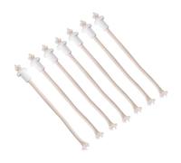 7pcs Lamp Wick Holder, Cotton Alcohol Torch Wick with Ceramic Base Siphon Wine Bottle Oil Candle Lamp Fiber Glass Heat-Resistant Kerosene Torch Tools Industrial Scientific Accessories