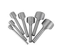7PCS Leather Craft Tools, 10-40mm Half Round Precision Edge Cutters Leather Hole Puncher for DIY Belt Wallet and Bag Making