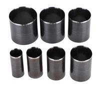 7Pcs Leather Hole Punch Set | High - Speed Steel Round Cutters for DIY Leather Craft/Cardboard/Labels | 7 Sizes (0.8-2in) with Plastic Storage Box