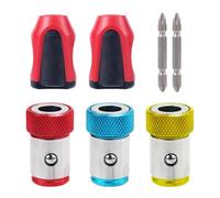 7pcs Magnetic Ring Holders with 3 Screwdriver Head, 2 Ph2 Bits & 2 Detachable Magnets for 1/4 Inch Hex Power Bits