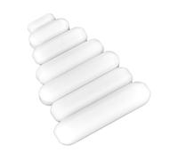 7pcs Magnetic Stirrer Mixer Stirrer PTFE Bar Cover Agitator Corrosion Resistance Type C Brewing Bars White Color for Laboratory Biochemistry Use