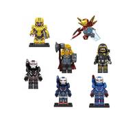 7pcs Marvel Destroyer Iron Man War Machine Assembly Building Block Man Toys