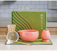 7Pcs Matcha Tea Set with Ceramic Bowl, Ceramic Cup,Bamboo Whisk,Tea Spoon, Holder,Stainless Steel Sifter,Tea Towel-Complete Matcha Making Kit for Traditional Japanese Tea Ceremony