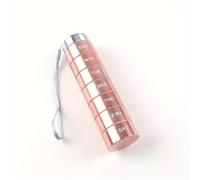 7pcs Metal Pill Organizers, Stackable Portable Waterproof Travel Pill Box, Large Aluminum Alloy(Pink 1PC)