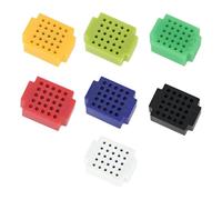 7pcs Mini Breadboard Solderless 25 Tie Points Prototype PCB Bread Board Electronics Kit Plates, ZY-25, 7 Color
