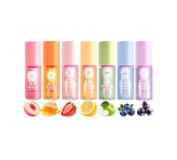 7PCS Mini Lip Oil Set - Magic Color-Changing Lip Gloss, Deep Moisturizing Balm, Fruity Flavored, Clear & Non-Sticky Gloss, Multi-Purpose Lip Care & Makeup Gift for Girls