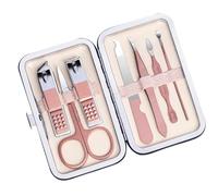 7Pcs Nail Clipper Set, Portable Travel Manicure Set, Stainless Steel & Carbon Steel Mini Manicure Kit, Exquisite Rose Gold Manicure Kit For Women And Men,Travel Manicure Set