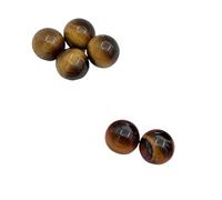 7pcs Natural Stone Crystal 16mm Agate Ball - Non-Porous Spherical Ornament for DIY Projects(19-Tiger'sEye)