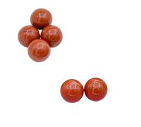 7pcs Natural Stone Crystal 16mm Agate Ball - Non-Porous Spherical Ornament for DIY Projects(2-Redstone)