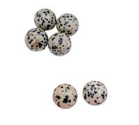 7pcs Natural Stone Crystal 16mm Agate Ball - Non-Porous Spherical Ornament for DIY Projects(22-Spot)