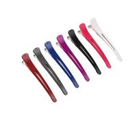 7PCS No-Slip No-Trace Hair Clips for Styling, Duck Bill Sectioning Hair Clips with Silicone Band - 11cm Salon & Home Hair Clip for Women, Men.Hair Roller Clips,Crocodile Clips Hair,Hairdresser Clips.