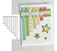 7pcs Notepad with Greeting Frame Metal Die Cuts,Greeting Tag Lable Cutting Dies Cut Stencils DIY Scrapbooking Decorative Embossing Paper Party Wedding Card Making