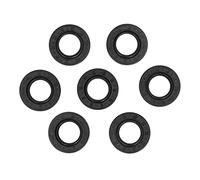 7PCS Oil Seal Skeleton NBR Shaft Oil Sealing Ring High Temperature Resistant Durable for Engine Camshaft Rear Axle Sealed Nitrile Rubber Carbon Steel 20x35x10mm