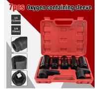 7Pcs Oxygen Injector Sensor Socket Set 1/2" Lambda 22 27 29mm Tool Universal