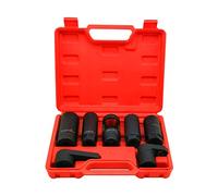 7PCS Oxygen Sensor Socket 22mm (7/8 in), 27mm, 29mm fits All Vehicle O2 Removal and Installation Universal Puller and Removal Tool