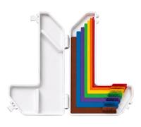 7Pcs Paper Crafting Alignment Guides with Storage Case, Precision Layering & Matting Spacers, 1/16 to 1/2 Inch Layering Matting Spacing Positioning Tools for Card Making Scrapbooking & DIY Paper Craft